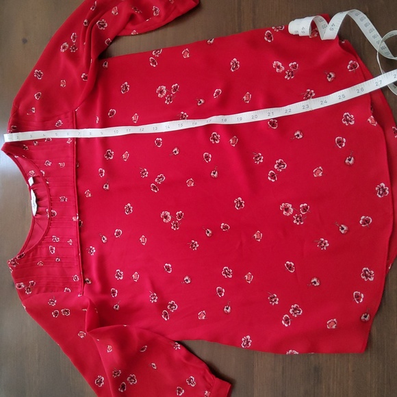 Reitmans Red Floral Blouse - Picture 8 of 8